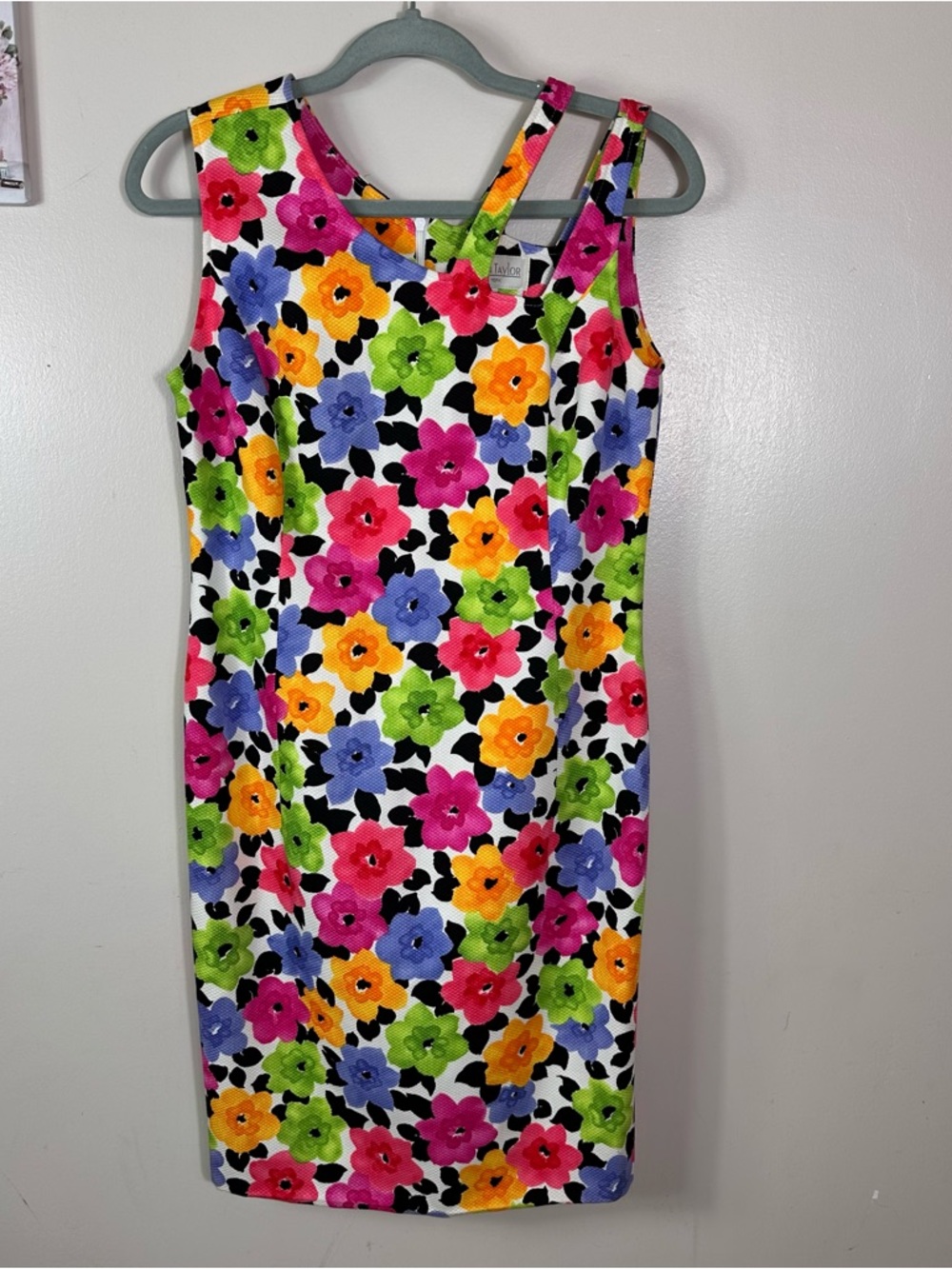 Bright Floral One-Shoulder Dress - Multicolor NWOT